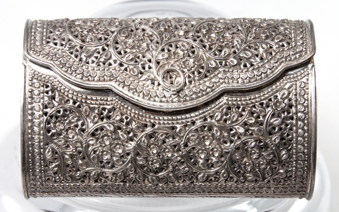 バッグ archive CIRCLE PURSE | SPIRAL BAG silver 266 Grams / 9.4 Oz, Solid Sterling Silver Purse Handbag Half