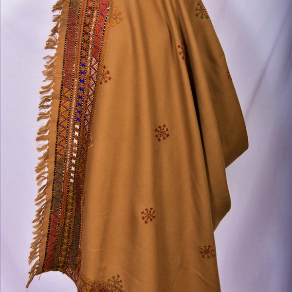 Baluchi Mantón Bordado a Mano Envoltura Espejo Trabajo