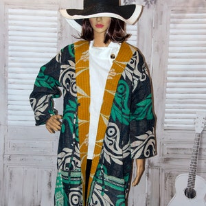 Stylish Handmade Cotton Coat – Casual Wear – Kantha Style