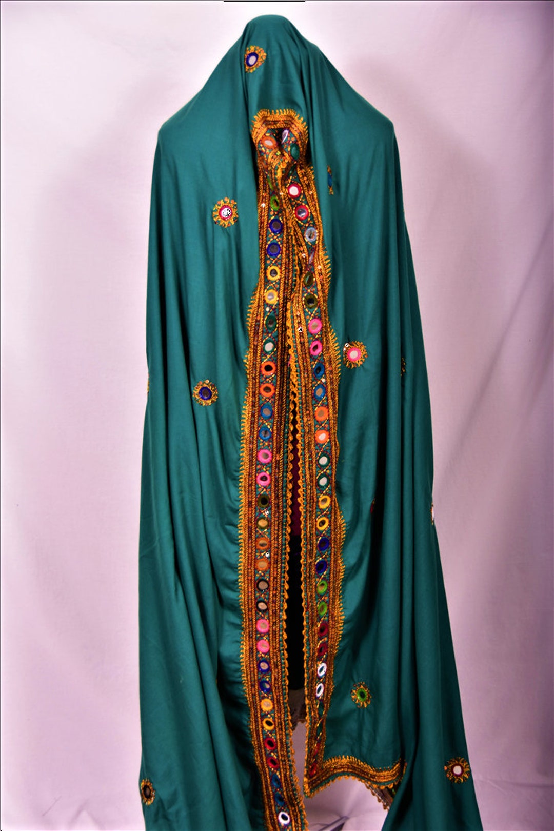 Traditional Baluchi Hand Embroidered Shawl With Cotton Thread and ...