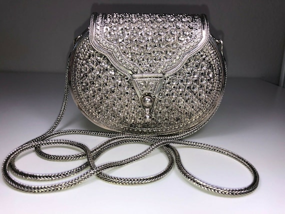 バッグ archive CIRCLE PURSE | SPIRAL BAG silver 266 Grams / 9.4 Oz, Solid Sterling Silver Purse Handbag Half