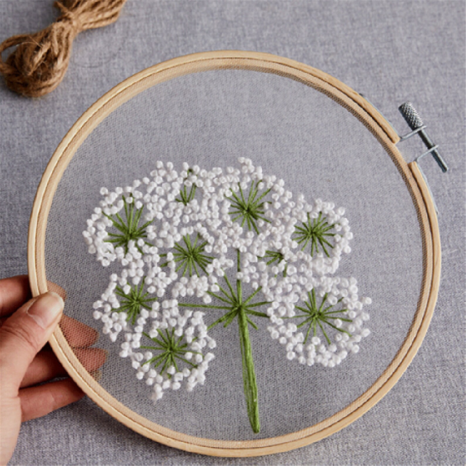 European Style Embroidery Dandelion Embroidery Set Etsy