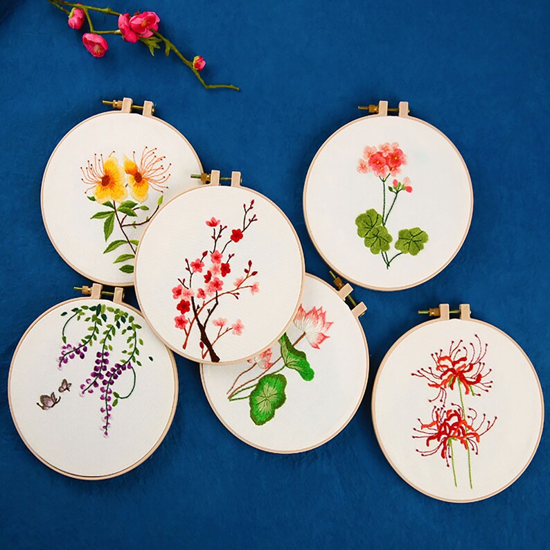 Adult Beginner Embroidery Kit Diy Embroidery Etsy