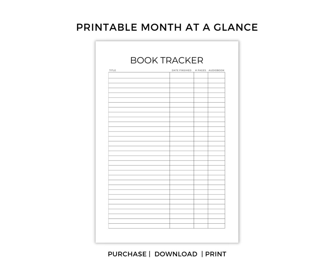 PRINTABLE | Book Tracker | Book Worm | Printable Book Tracker | Reading ...