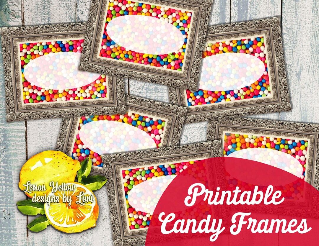 Printable Candy Jar Label for Weddings Bridal Showers Baby Etsy