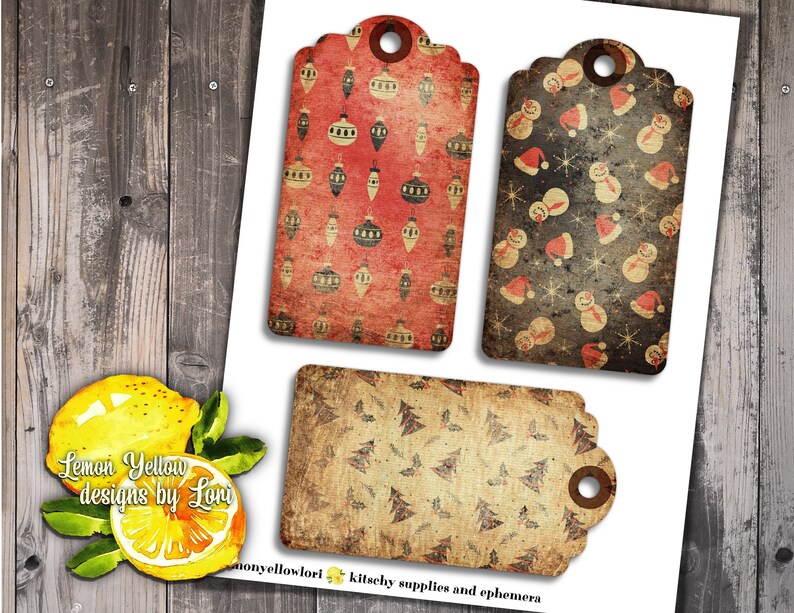Large printable christmas tags for holiday gift wrap etsy uk