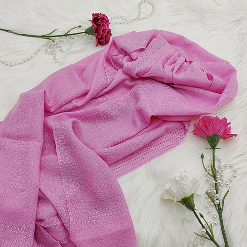 Pink shops with Swarovski Pure Cashmere stole