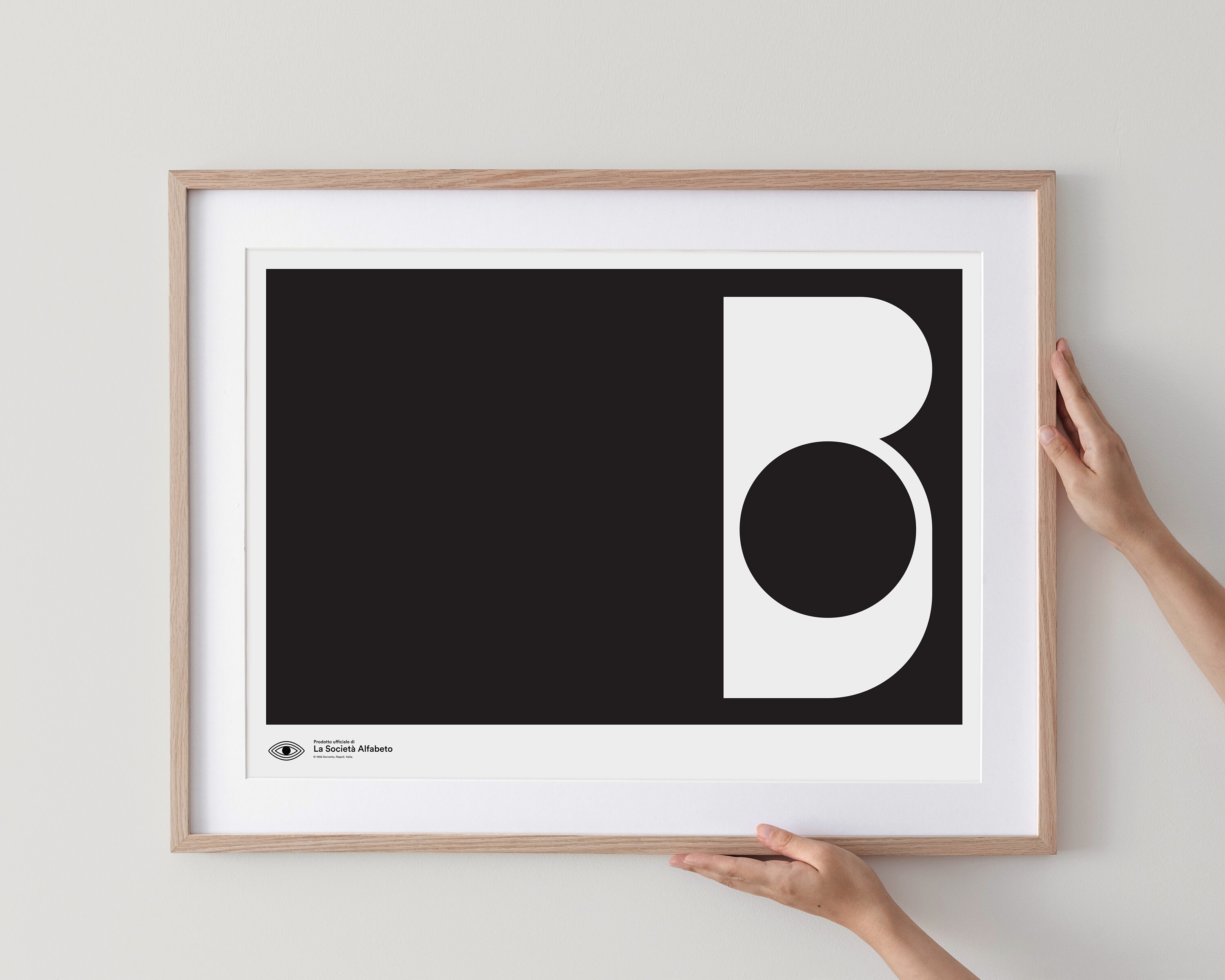 Large Wall Art, Retro Monogram Poster Art Print, Letter B, Instant ...
