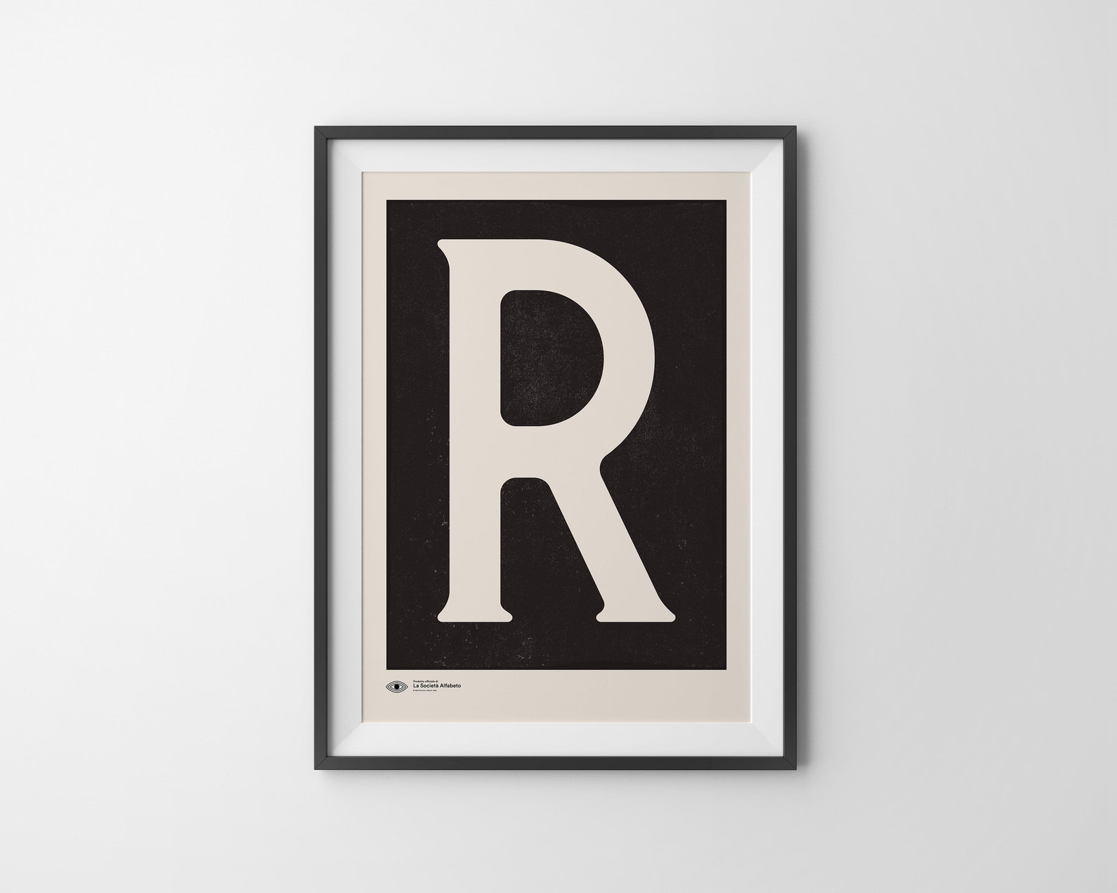 Capital Letter Wall Art | Monogram Poster Art Print | Letter R ...
