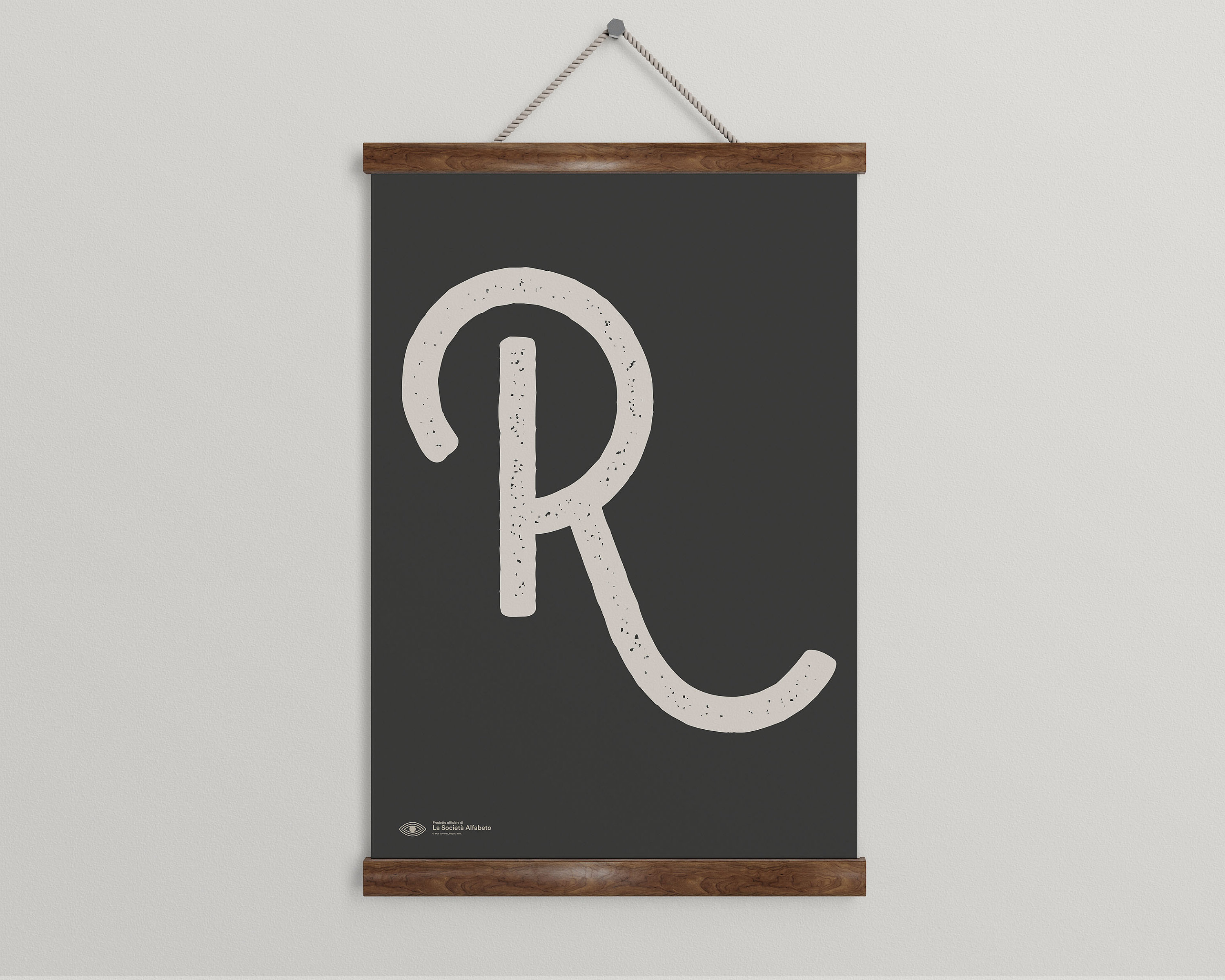 Capital Letter Wall Art | Monogram Poster Art Print | Letter R ...