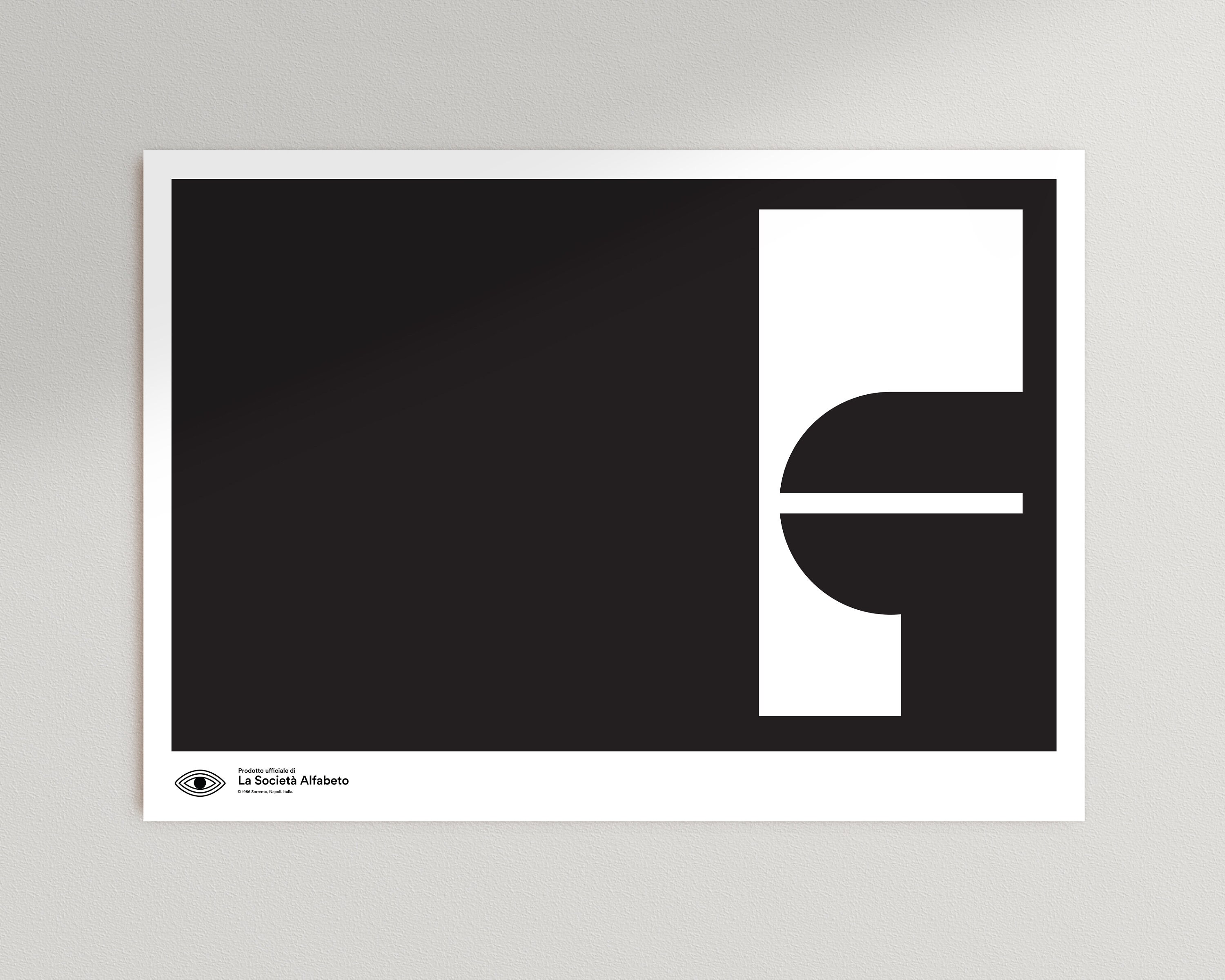 Large Wall Art, Retro Monogram Poster Art Print, Letter F, Instant ...