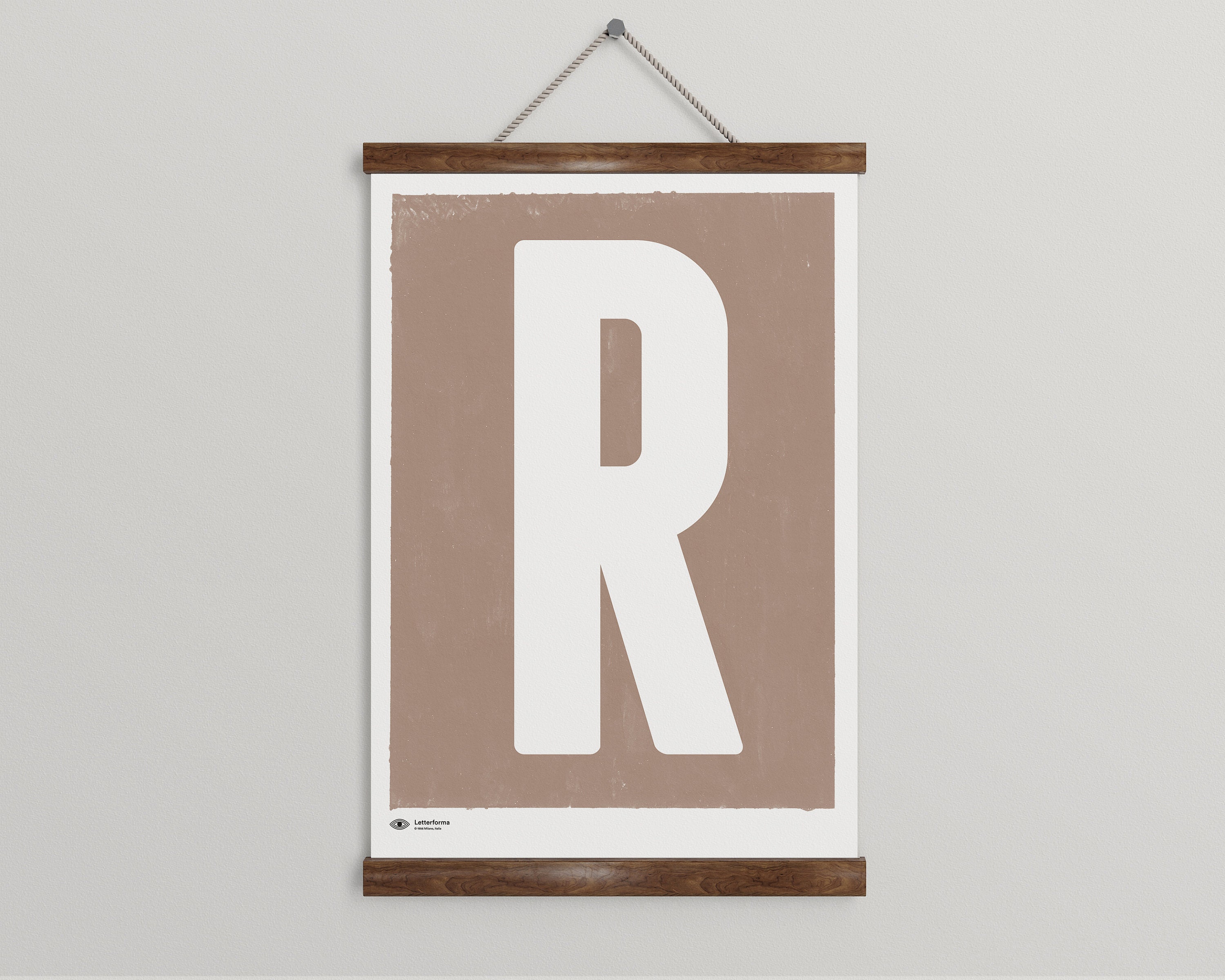 Capital Letter Wall Art | Monogram Poster Art Print | Letter R ...
