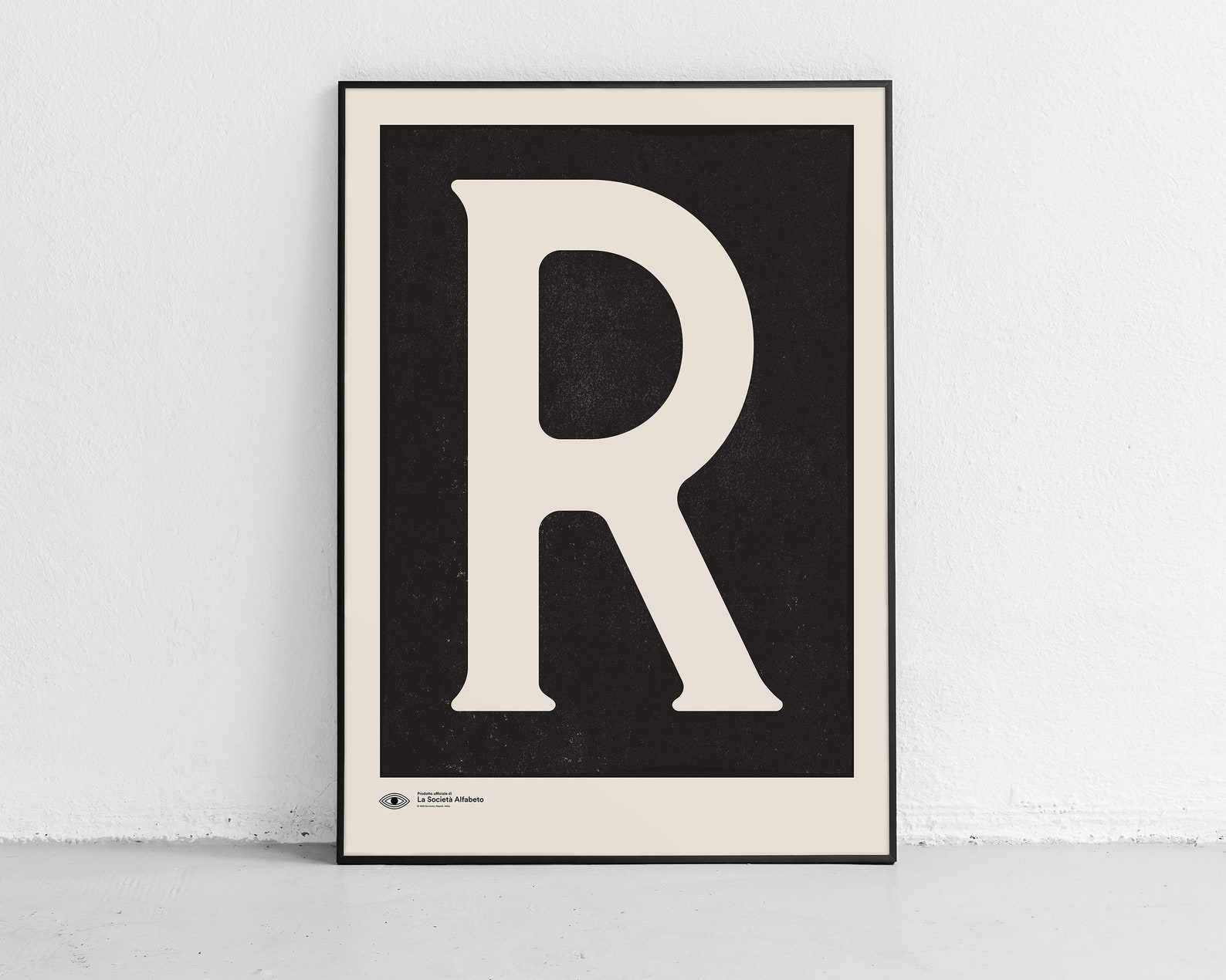 Capital Letter Wall Art | Monogram Poster Art Print | Letter R ...