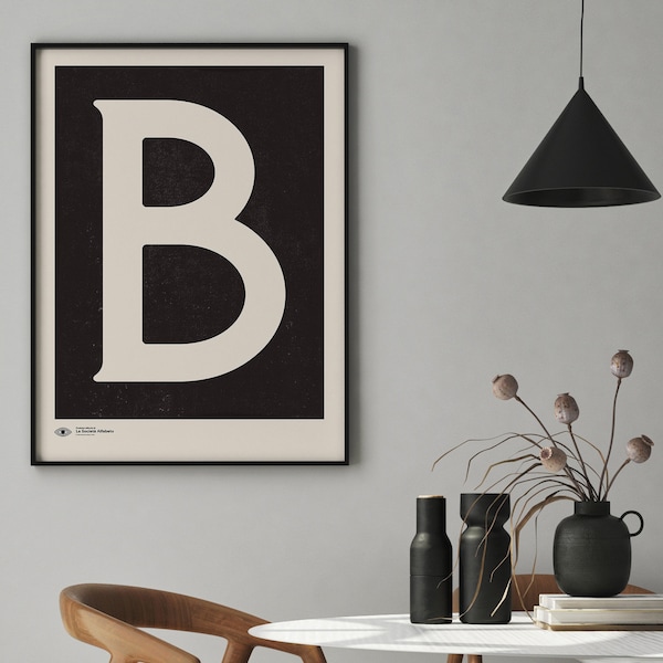 Letter B Poster - Etsy