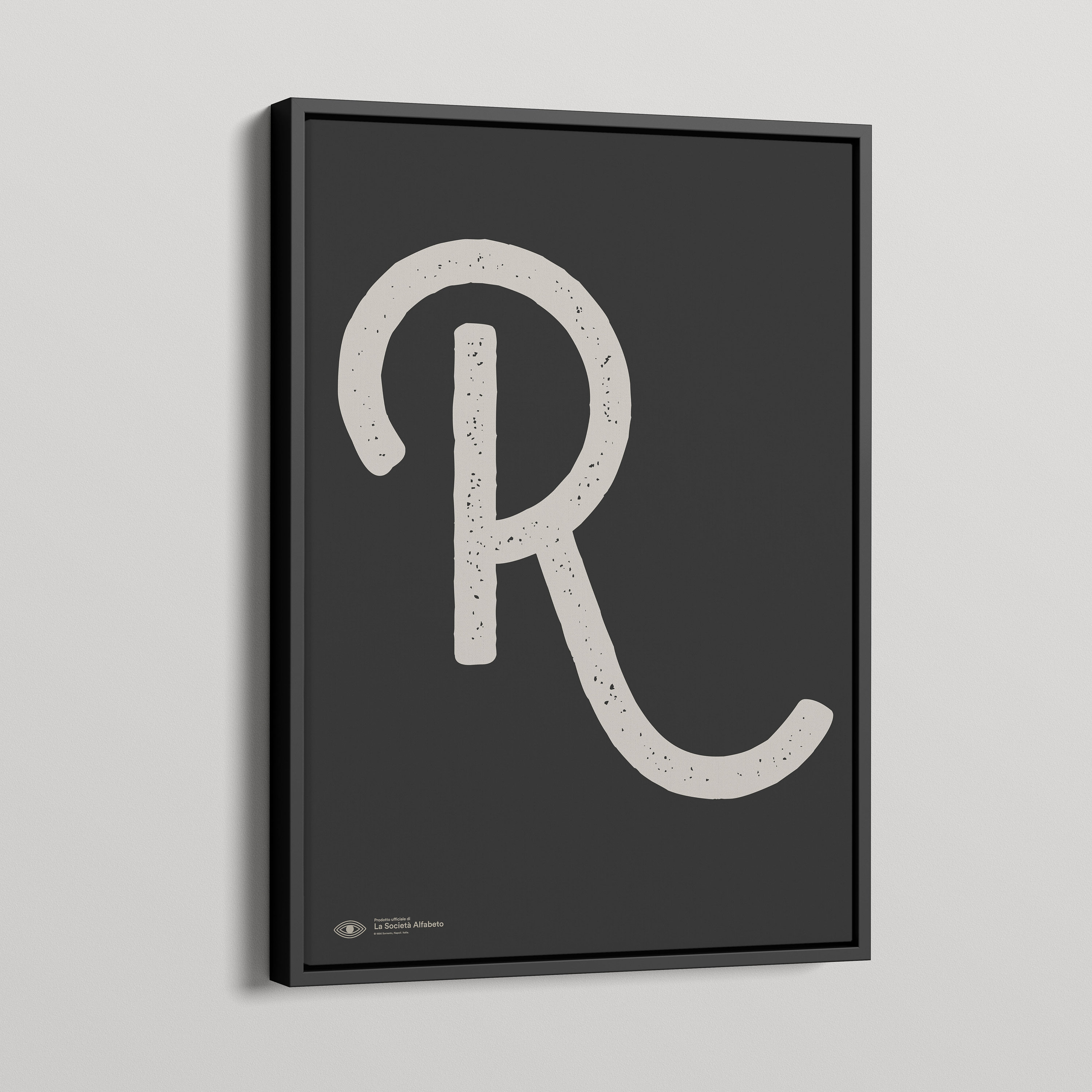 Capital Letter Wall Art | Monogram Poster Art Print | Letter R ...