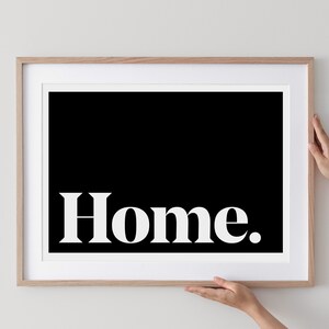 Large Home Printable Wall Art, Minimalistic Typography Poster, Black & White Quote, Affiche Scandinave, Kids Nursery Decor, Instant Download