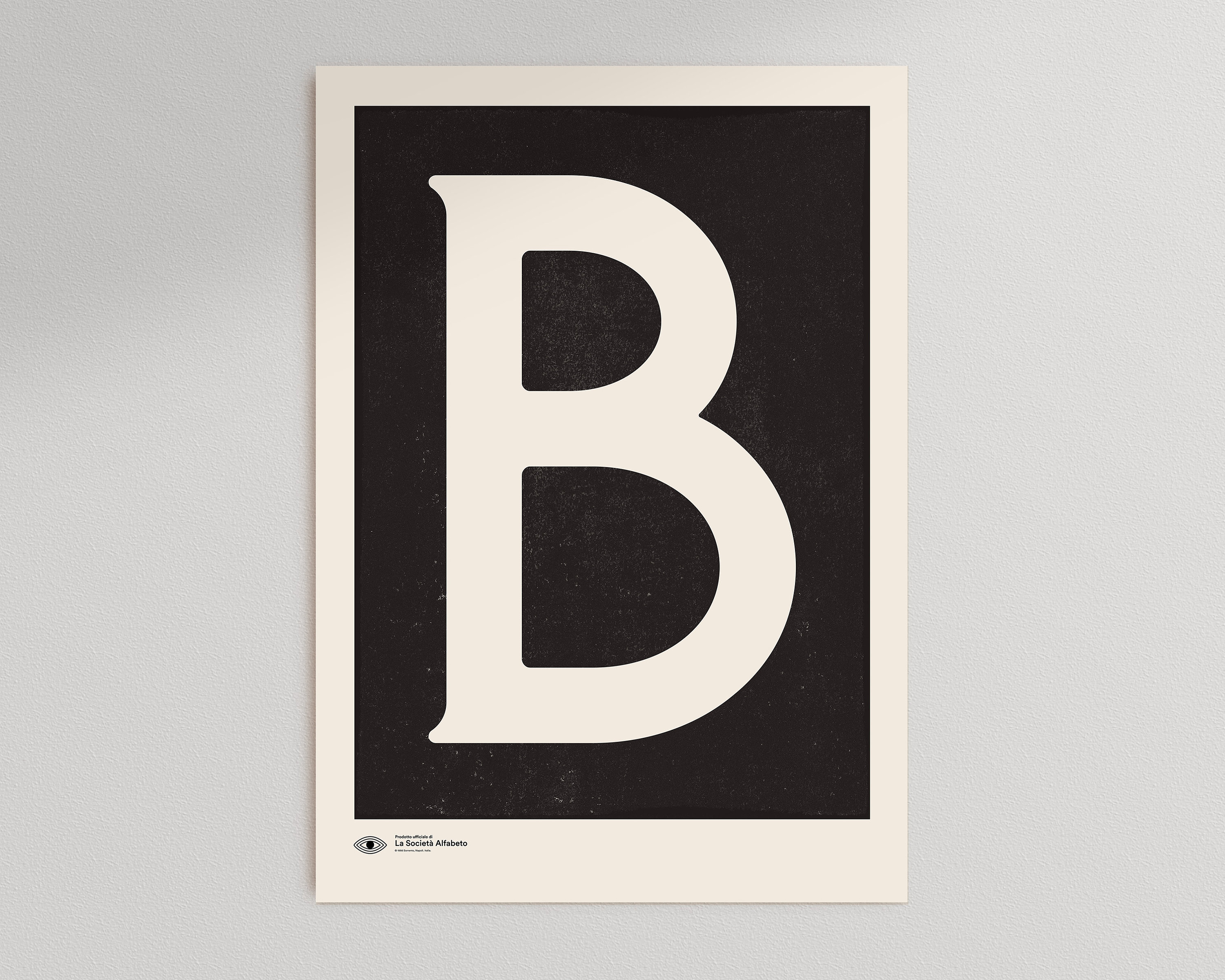 Capital Letter Wall Art | Monogram Poster Art Print | Letter B ...