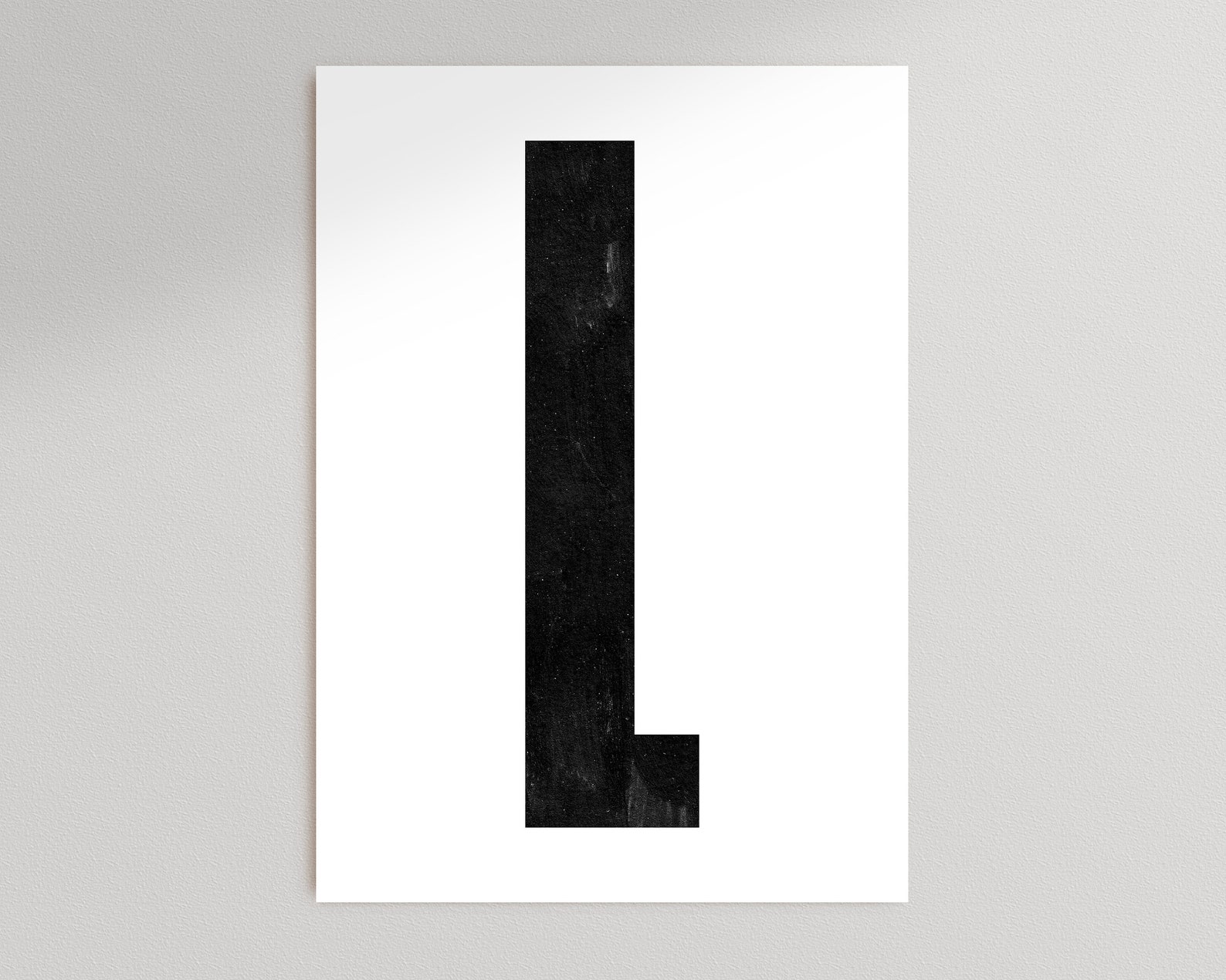 Capital Letter Wall Art Monogram Poster Art Print Letter L - Etsy