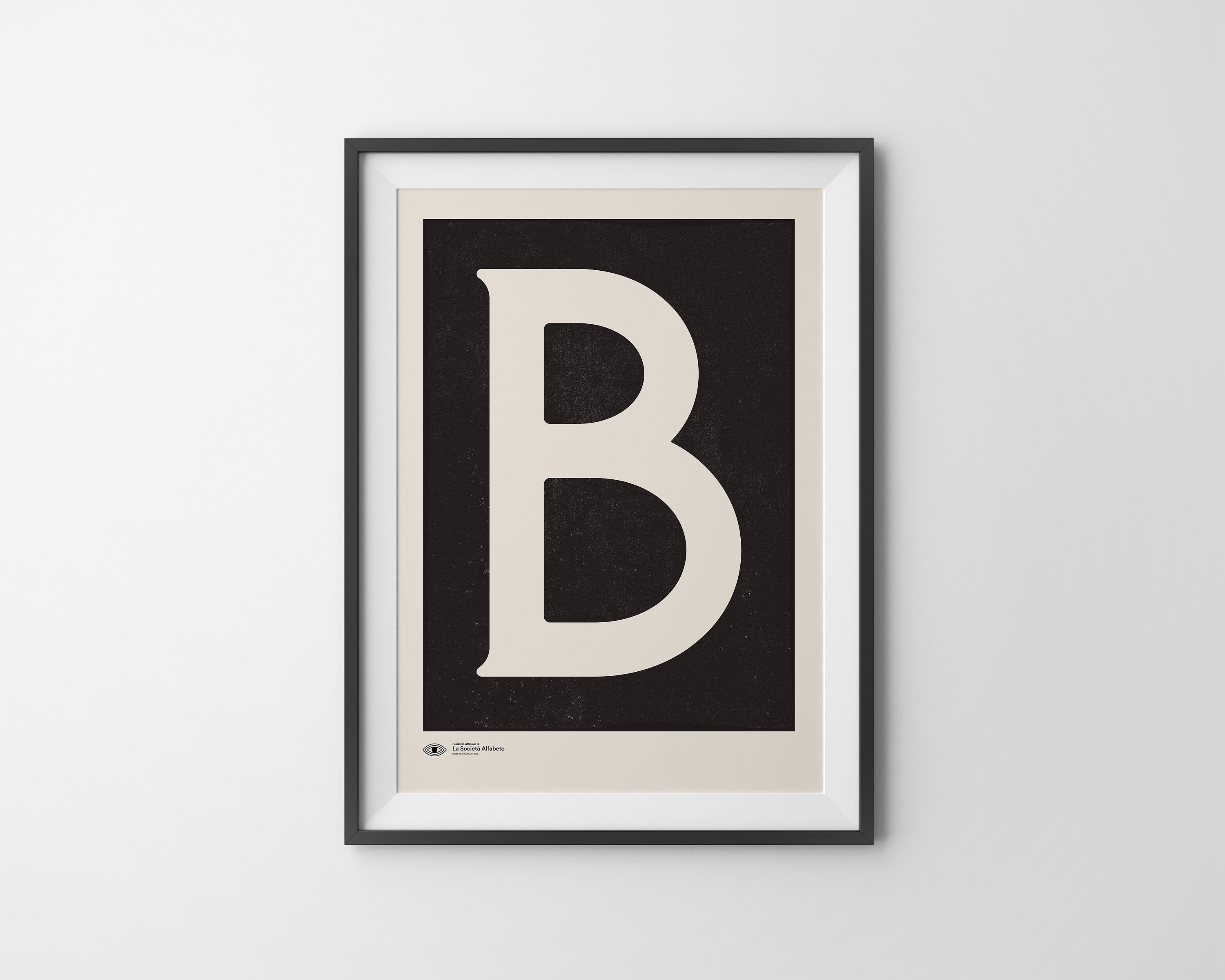 Capital Letter Wall Art | Monogram Poster Art Print | Letter B ...