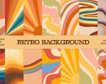 Download Retro Background Etsy