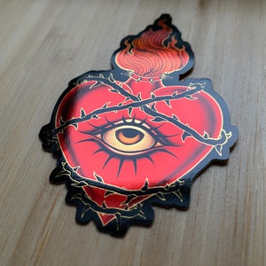 Flame - gold chromatic sticker