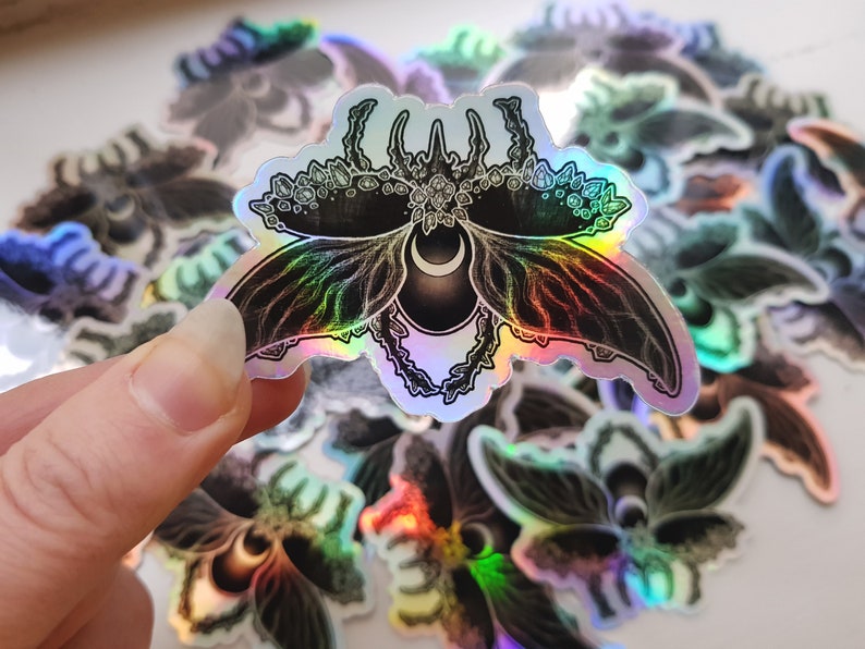 Beetle holographic sticker image 3