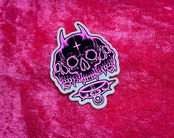 Kali pink - matte mirror sticker