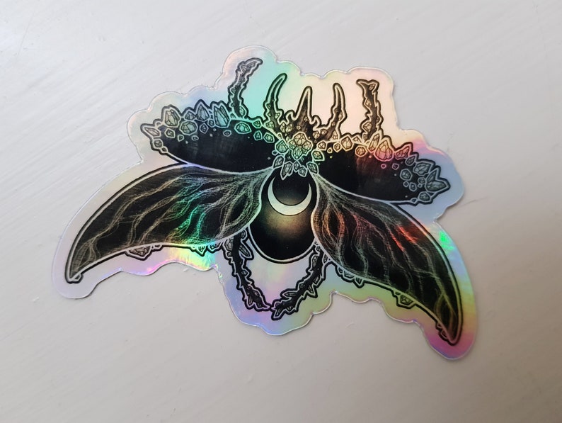 Beetle holographic sticker image 1