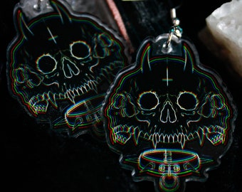 Kali - eco acrylic earrings