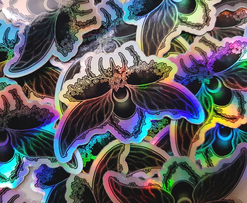 Beetle holographic sticker image 2