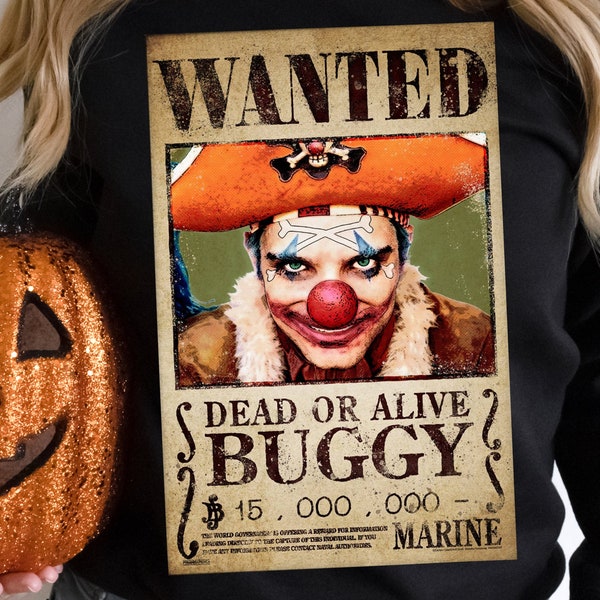 Buggy Wanted Poster,One piece, Anime, Nerdy,
