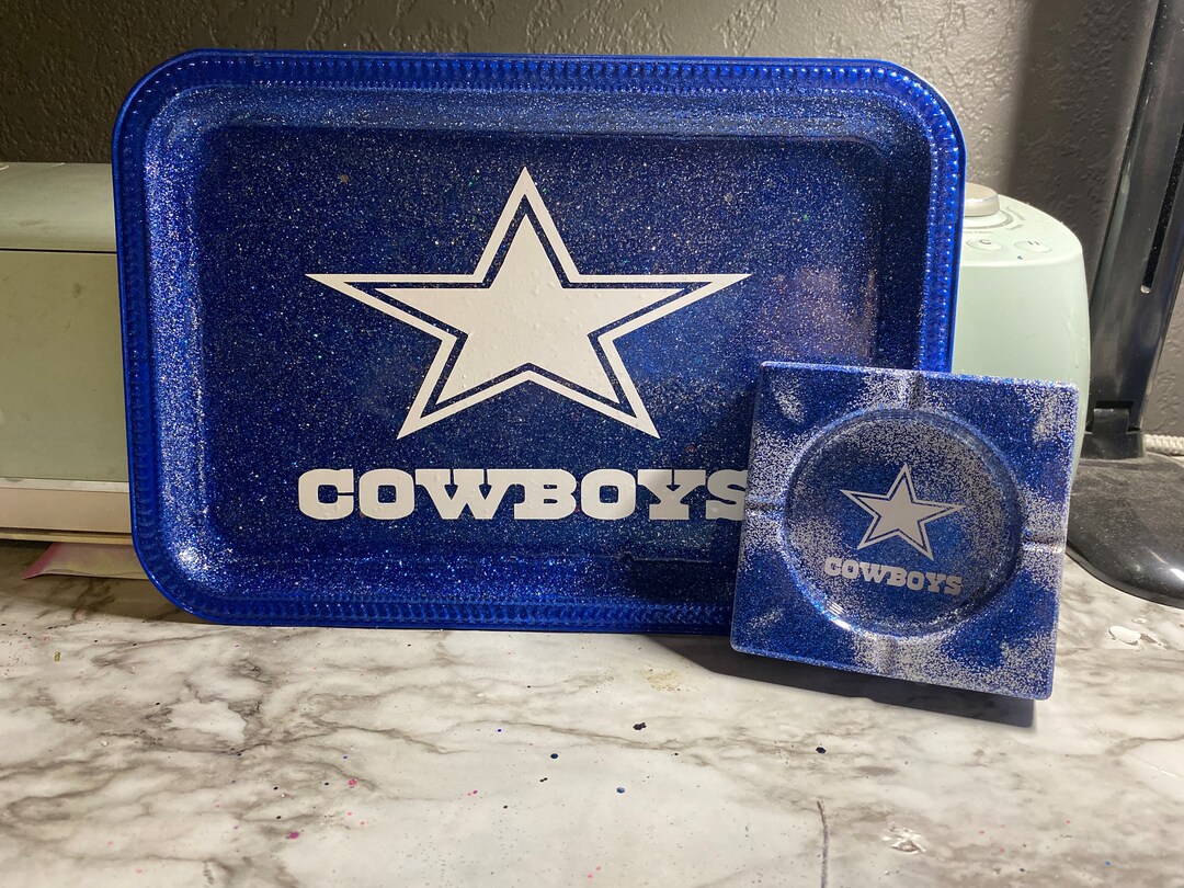 Dallas Cowboys Tray and Matching Ashtray.nfl Themed Tray Etsy