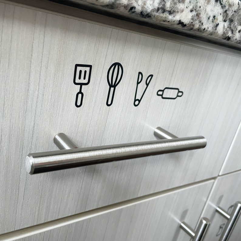 Kitchen Label Decals 34 Icon Label Decals Etsy