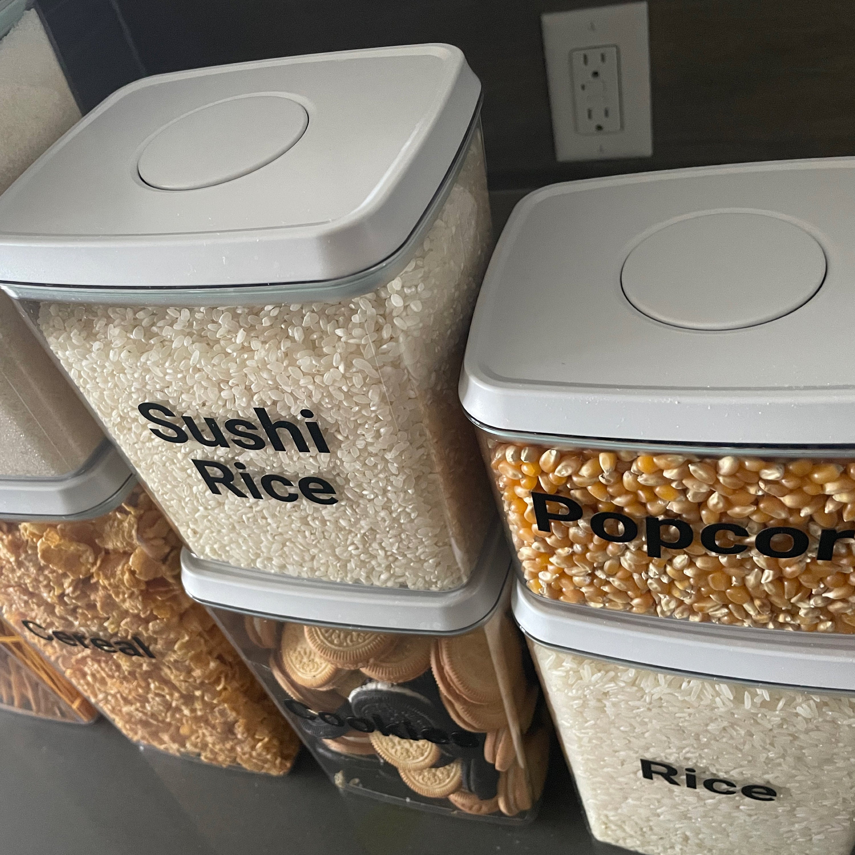 Pantry Container Labels, Container Labels, Food Storage Labels, Food ...