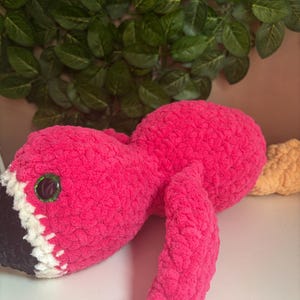 Gehaakte flamingo, amigurumi