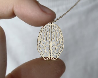 Brain Necklace, Anatomical Brain Necklace, Brain Charm, Doctor Gift, Doctor Necklace , Gift For Her , Gift For Women , Gift for Doctor
