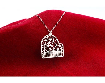 Origami Piano Necklace, Piano Necklace, Gift for the Pianist, Gift for the Piano Lover , Women For Necklace , Gift For Mom , Gift For Her