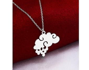 Raindrop Cloud Necklace