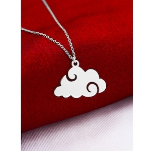 Silver Cloud Necklace , Cloud Necklace , Minimalist Jewelry , 925 Sterling Silver