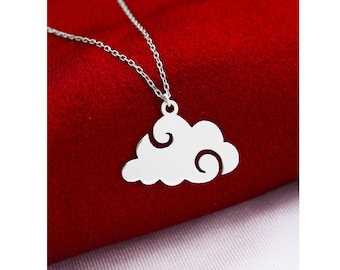 Silver Cloud Necklace , Cloud Necklace , Minimalist Jewelry , 925 Sterling Silver