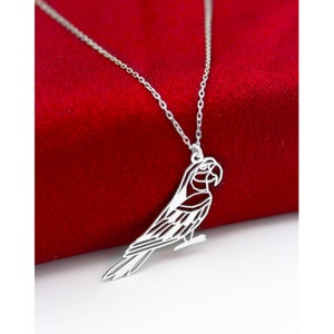 Origami Parrot Necklace , Parrot Necklace , Parrot Lover , Bird Lover Gift , Gift For Women , Women For Necklace , Gift For Mother