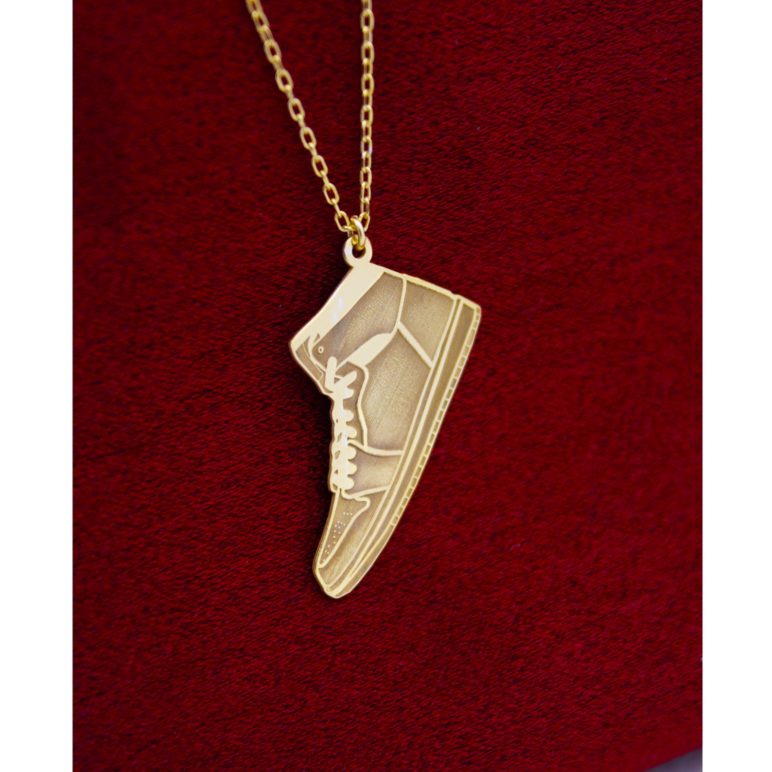 925 Sterling Silver Shoe Necklace Etsy UK