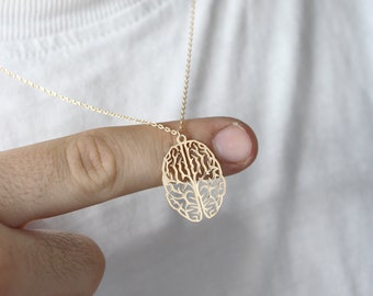 Brain Necklace, Anatomical Brain Necklace, Brain Charm, Doctor Gift, Doctor Necklace , Gift For Her , Gift For Women , Gift for Doctor