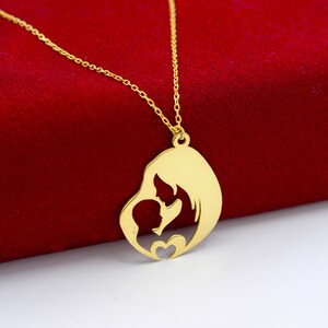 Mother and Child Heart Necklace, Mother&#39;s Day Necklace, Necklace for Mother, Special Necklace for Mother&#39;s Day , Gift For Mom , Mothers Day