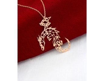 Origami Dragon Necklace ,Dragon Lover Necklace ,925 Sterling Silver ,Women ,Friend Gift ,Gift For Mother ,Mothers Days Gift ,Christmas gift