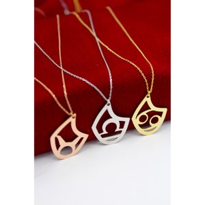 Silver Symmetrical Zodiac Necklace , Horoscope Necklace , Horoscope Lover Gift , Minimalist Jewelry