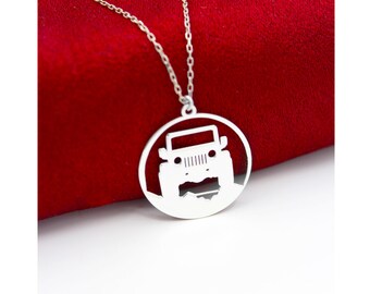 Safari Car Necklace , Safari Lover Necklace , Safari Lover Gift