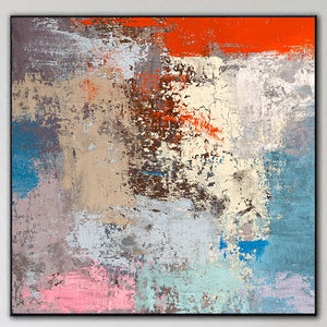 Acrylic Painting Colorful Canvas Art Abstract Painting Modern Art Frame Painting Home Decor Wall Art Handmade Gift Large Wall Decor