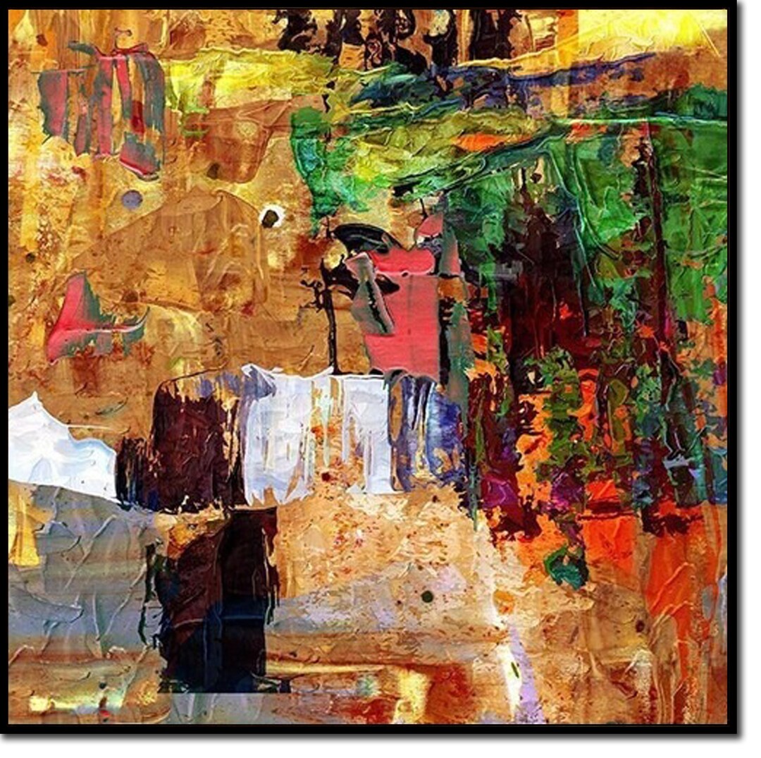 Large Colorful Abstract Oil Painting on Canvas: Modern Wall Art - Etsy