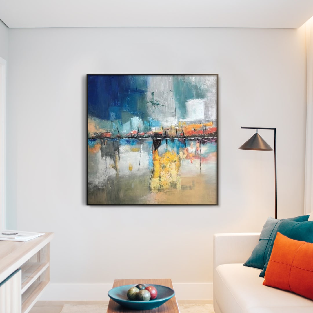 Original Abstract Canvas Painting: Large Modern Wall Art - Etsy